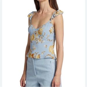 Reformation Belinda Top in Heavenly Floral